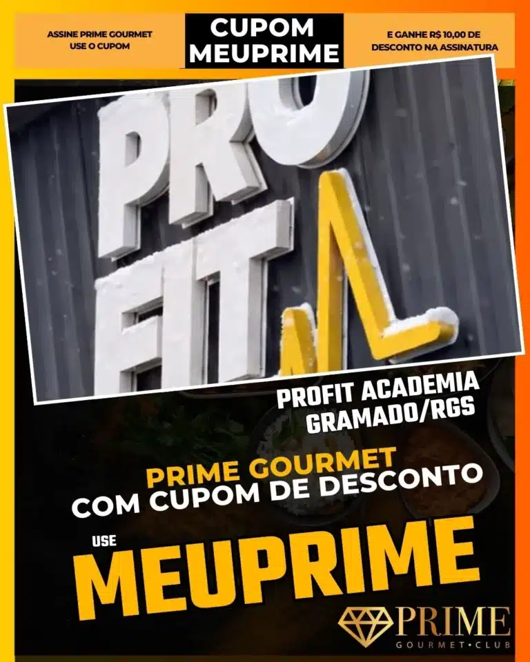 Profit Academia Gramado,Treino Gramado,Prime Gourmet Desconto,Academia Day Use,Fitness Serra Gaúcha,Cupom MEUPRIME,Musculação,Saúde na Viagem