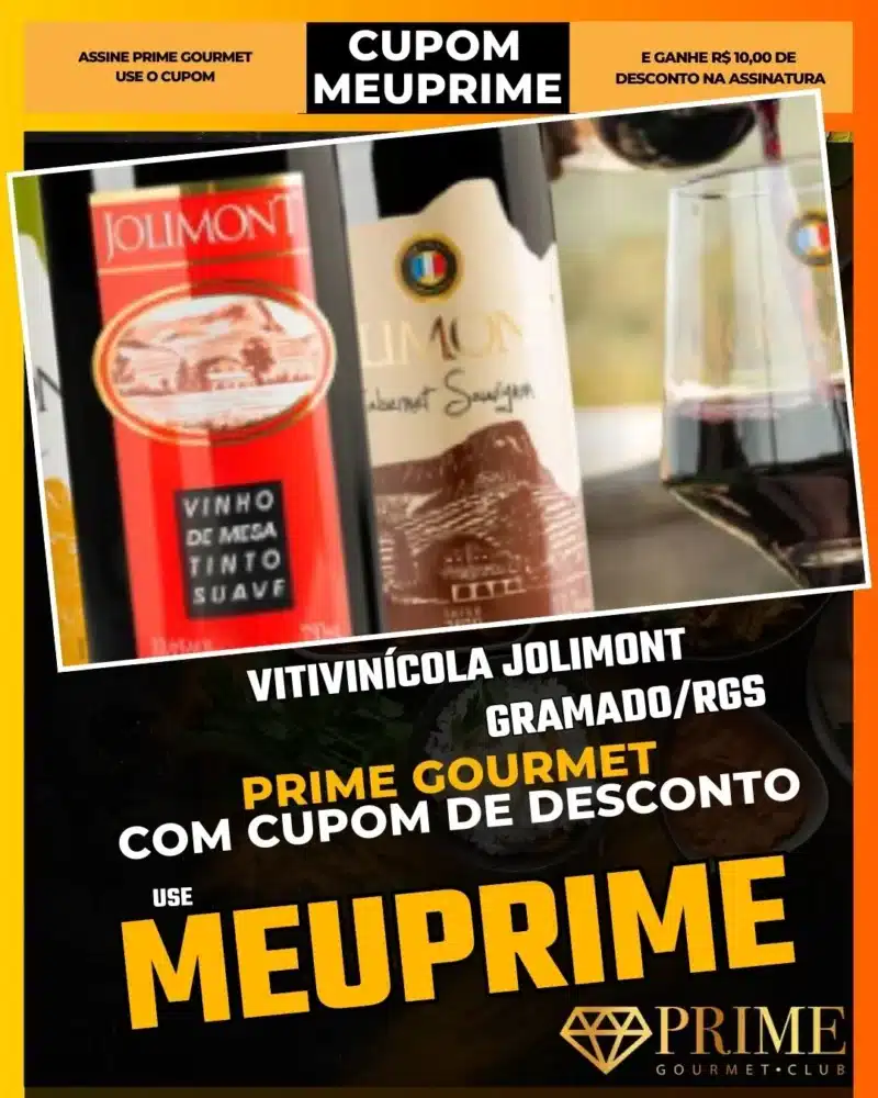 prime gourmet gramado canela cupom meuprime vitivinícola jolimont