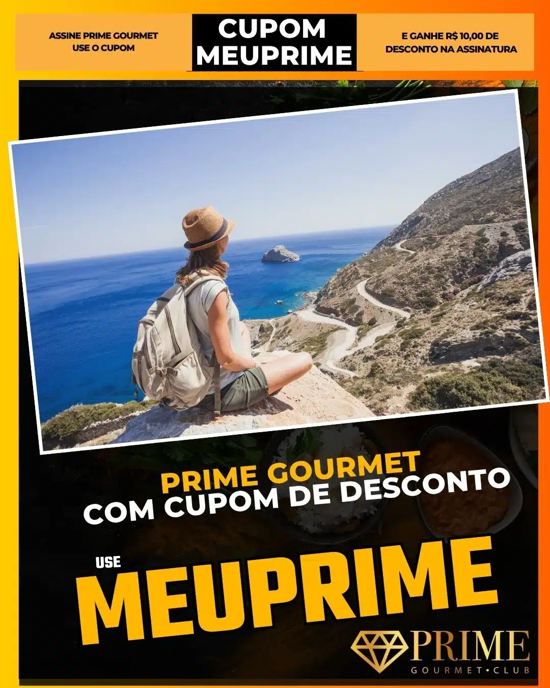Prime Gourmet viajando sozinho