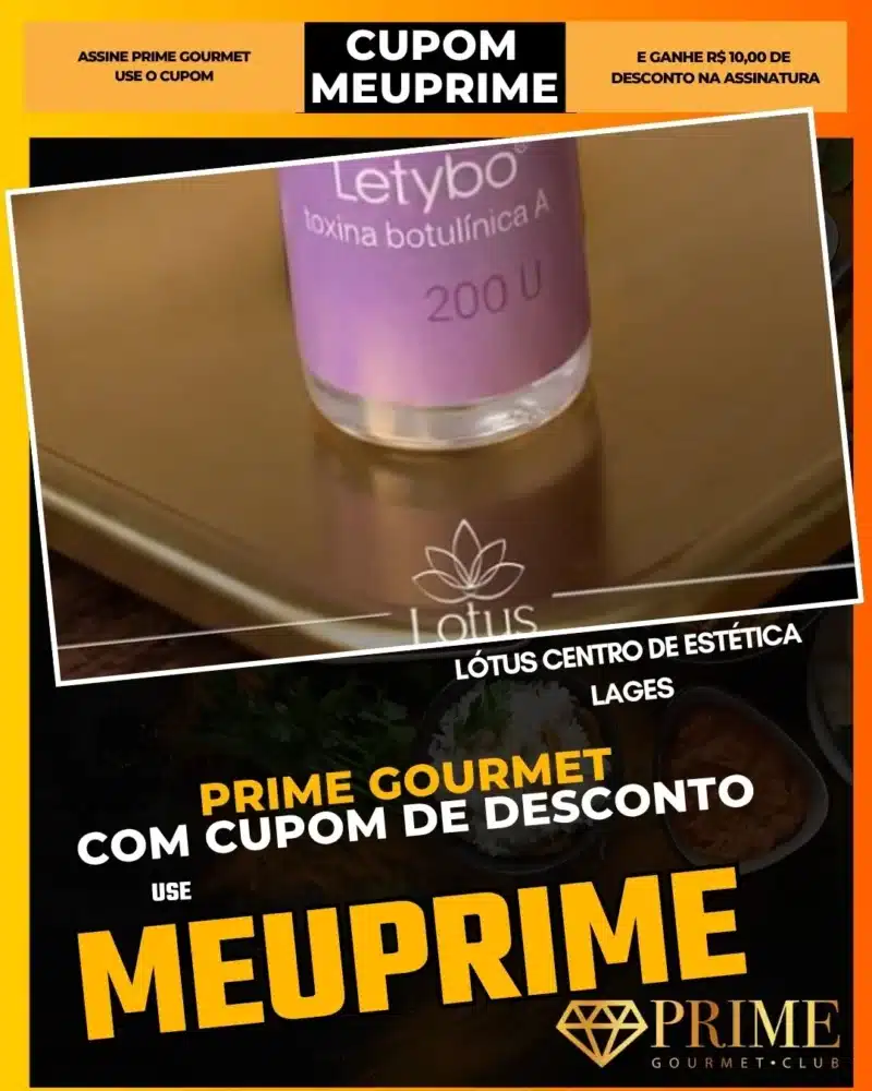 Promoção Prime Gourmet Lótus Estética Lages