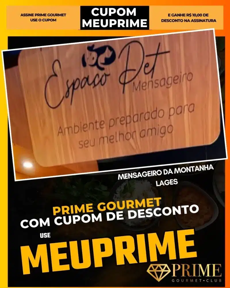 Cupom MEUPRIME Prime Gourmet Espaço Pet Lages