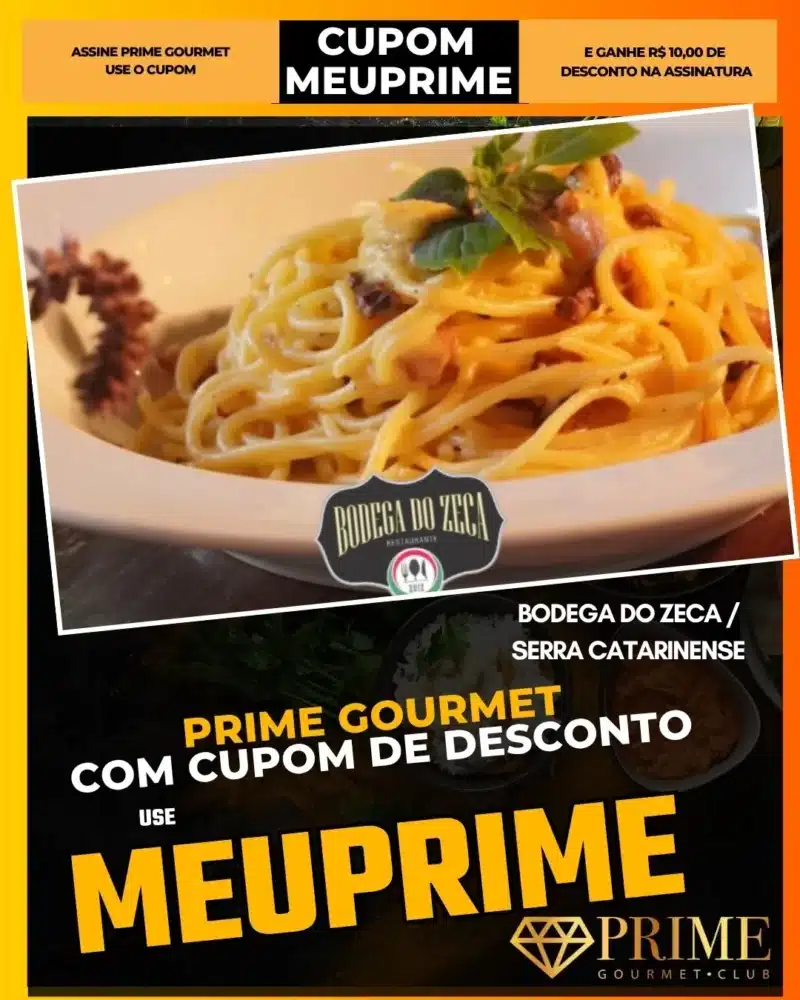 prime gourmet cupom meuprime serra catarinense bodega do zeca