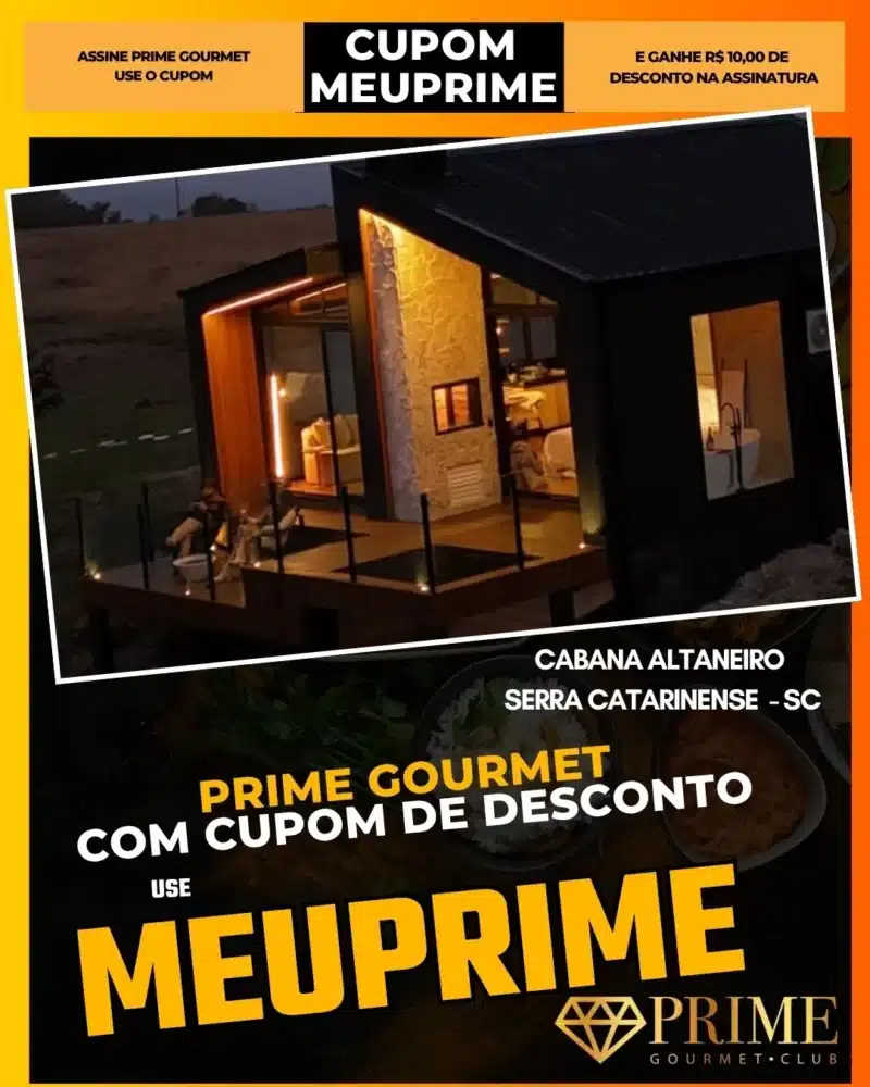 prime gourmet cupom meuprime serra catarinense cabana altaneiro