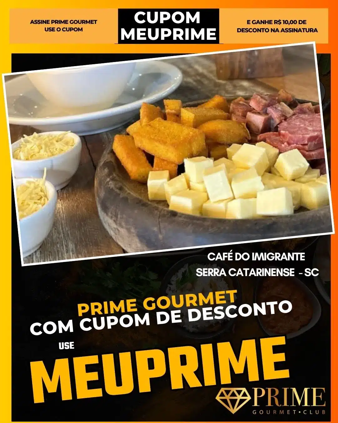 prime gourmet cupom meuprime serra catarinense café do imigrante