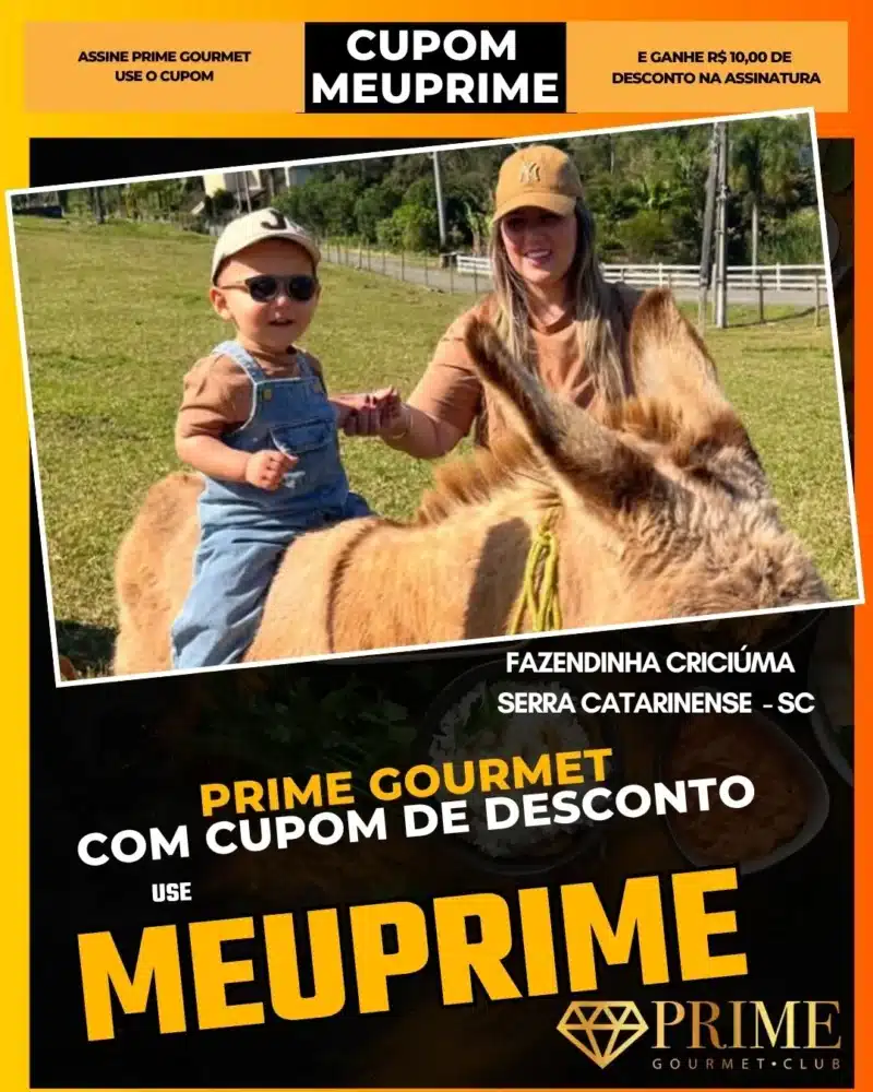 prime gourmet cupom meuprime serra catarinense fazendinha criciúma