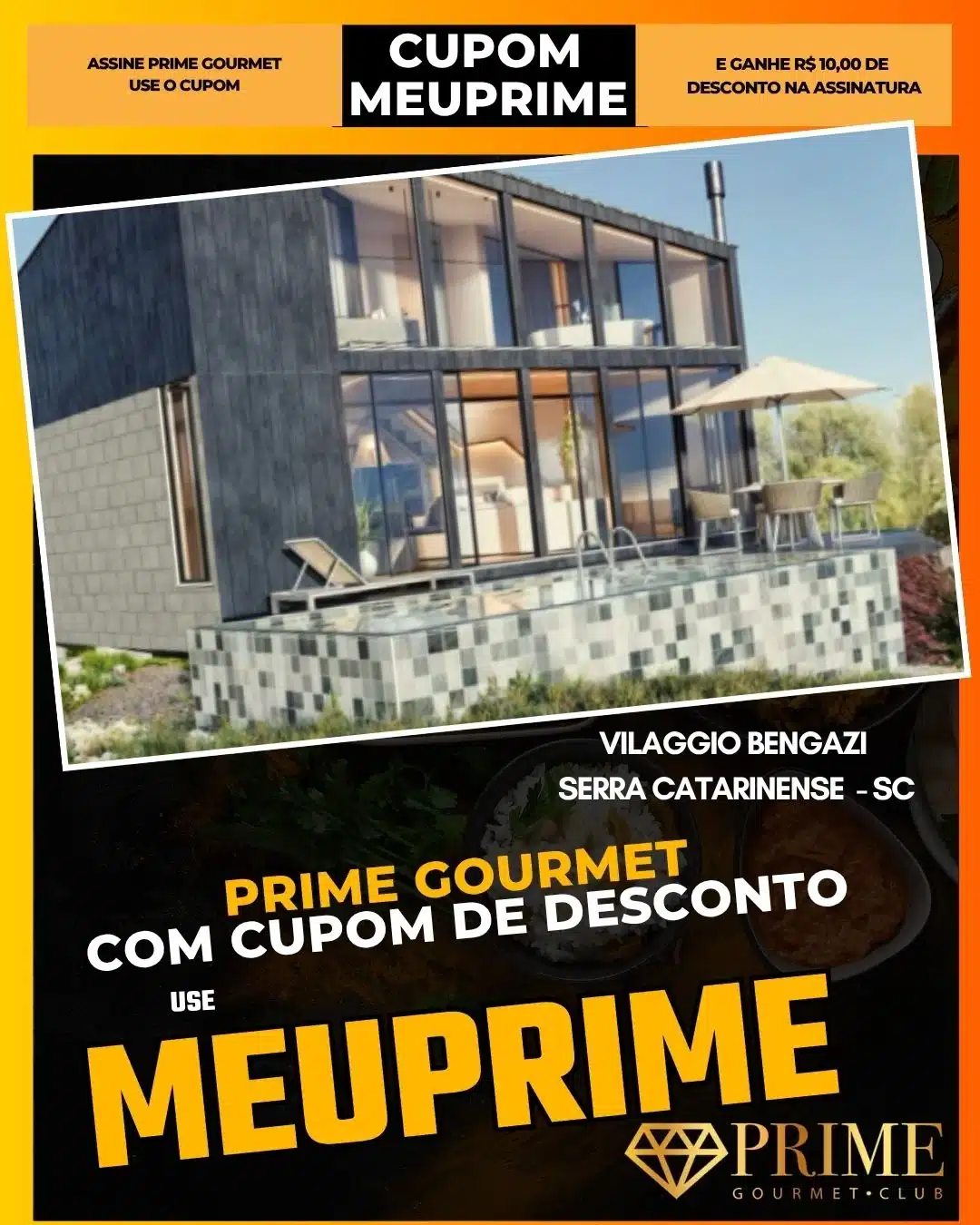prime gourmet cupom meuprime serra catarinense vilaggio bengazi