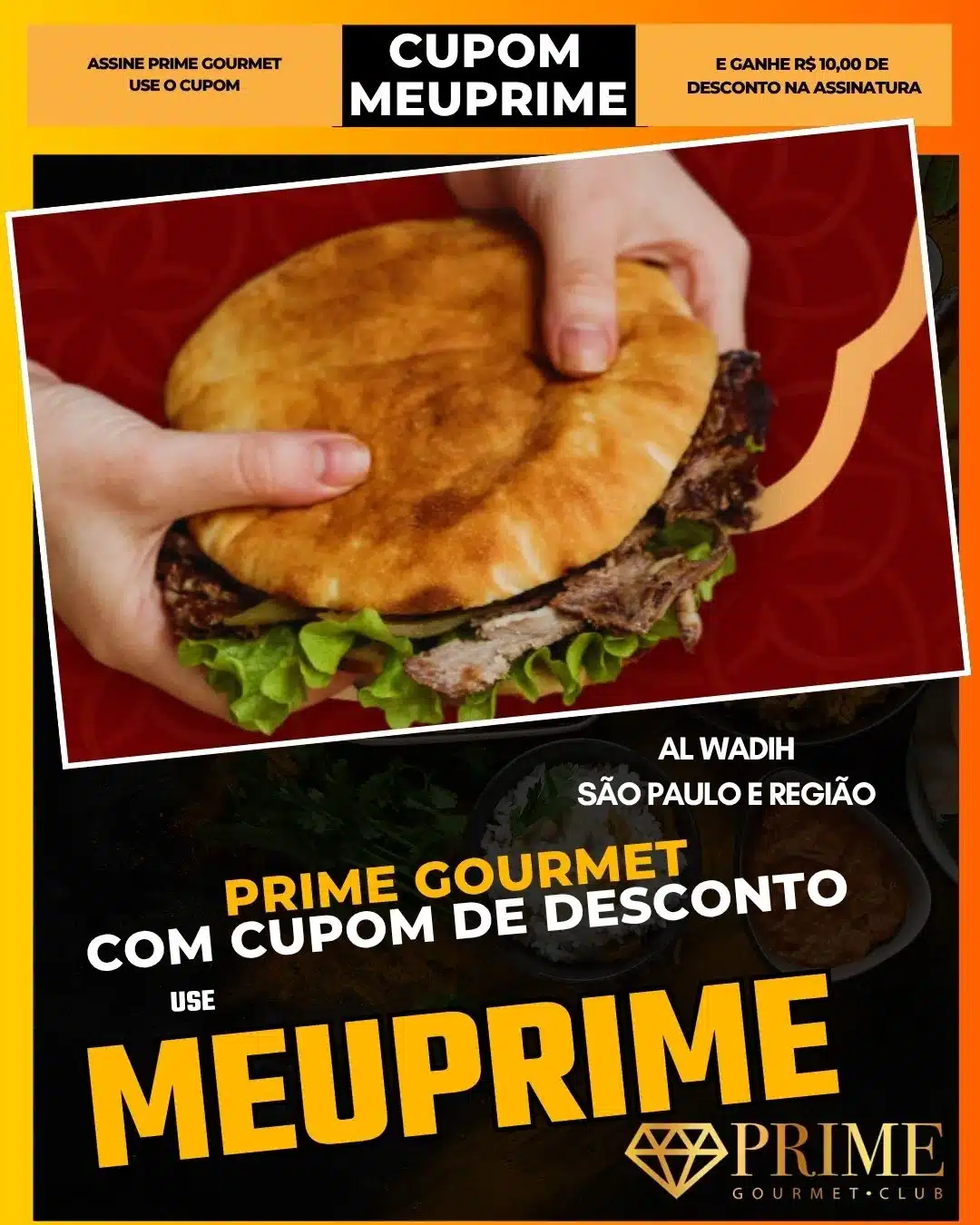 prime gourmet cupom meuprime são paulo al wadih