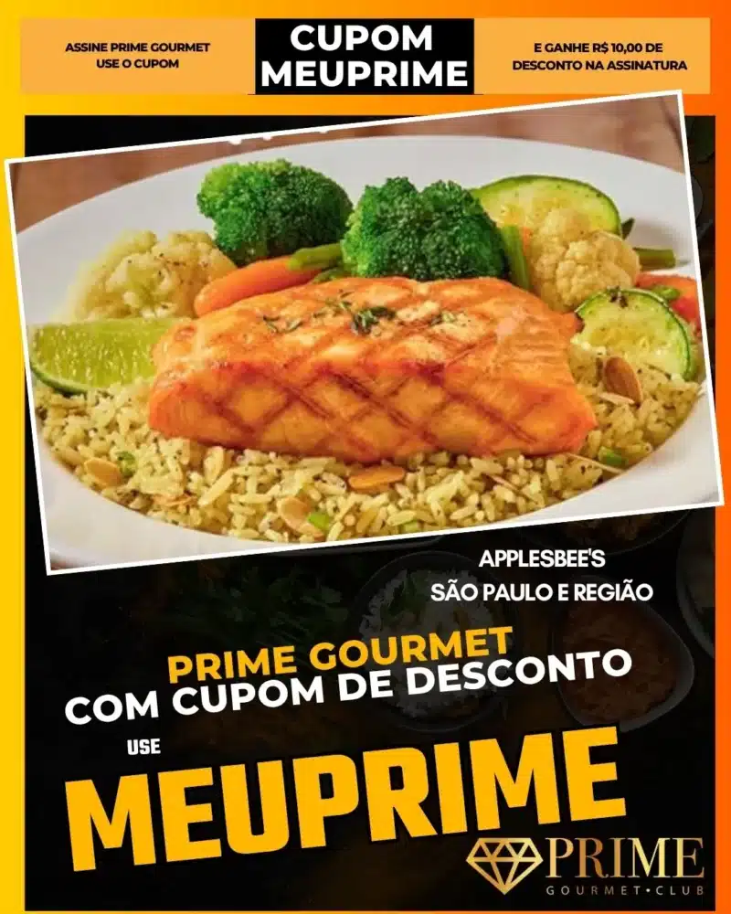 prime gourmet cupom meuprime são paulo applesbee's