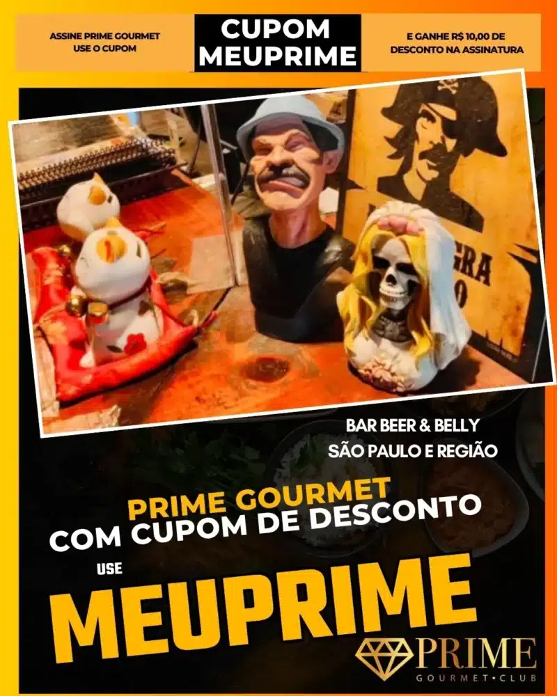 prime gourmet cupom meuprime são paulo bar beer & belly