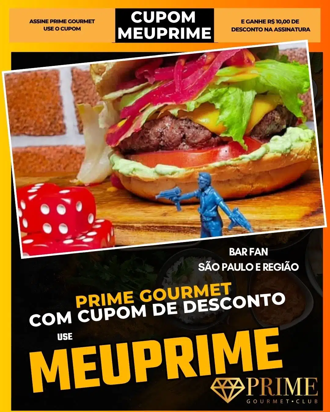 prime gourmet cupom meuprime são paulo bar fan