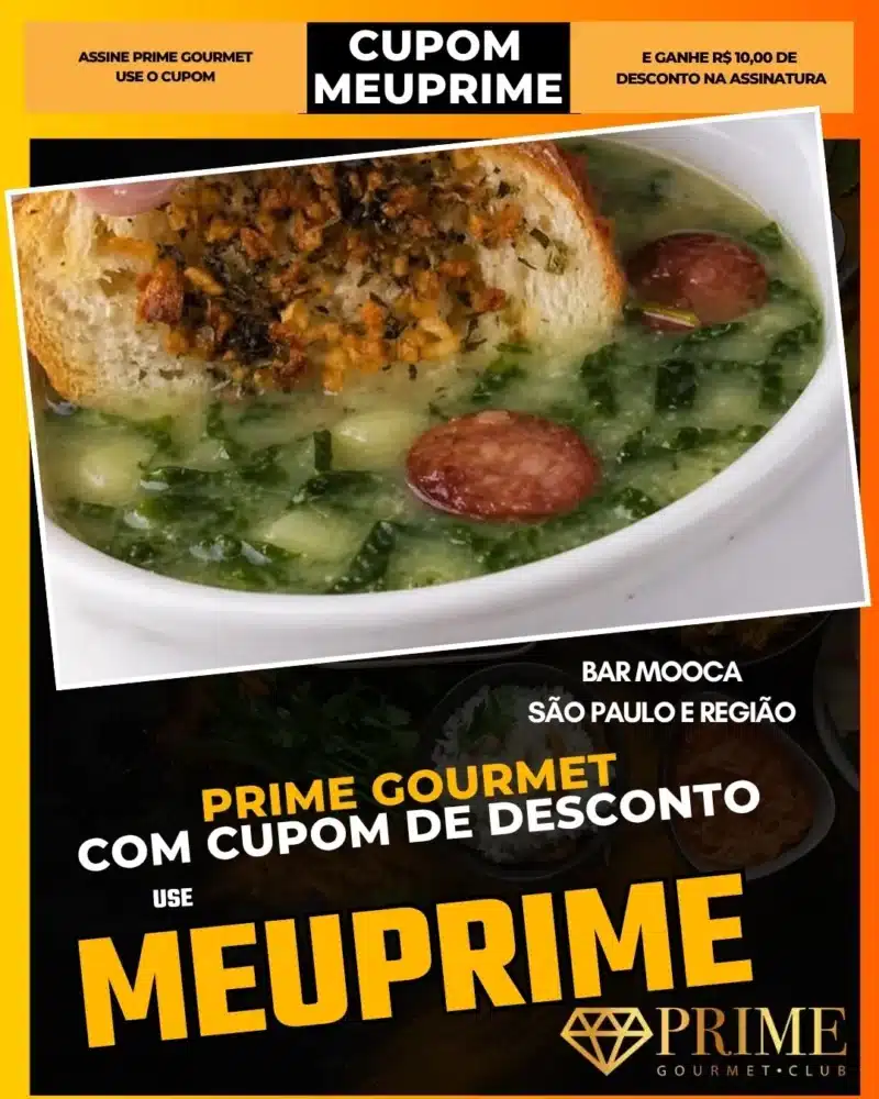 prime gourmet cupom meuprime são paulo bar mooca