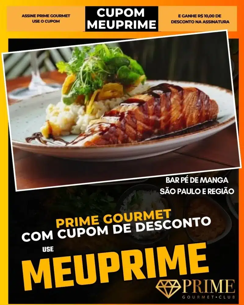 prime gourmet cupom meuprime são paulo bar pé de manga