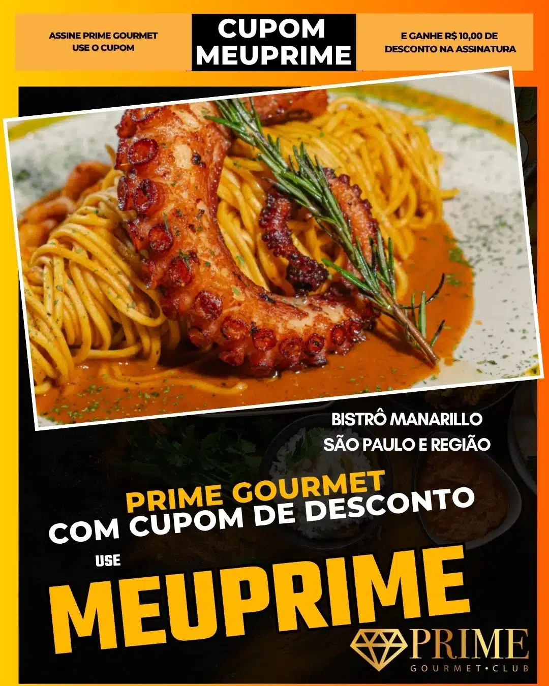 prime gourmet cupom meuprime são paulo bistrô manarillo