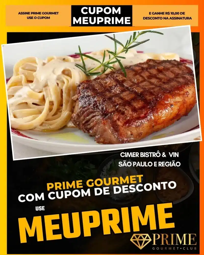prime gourmet cupom meuprime são paulo cimer bistrô vin