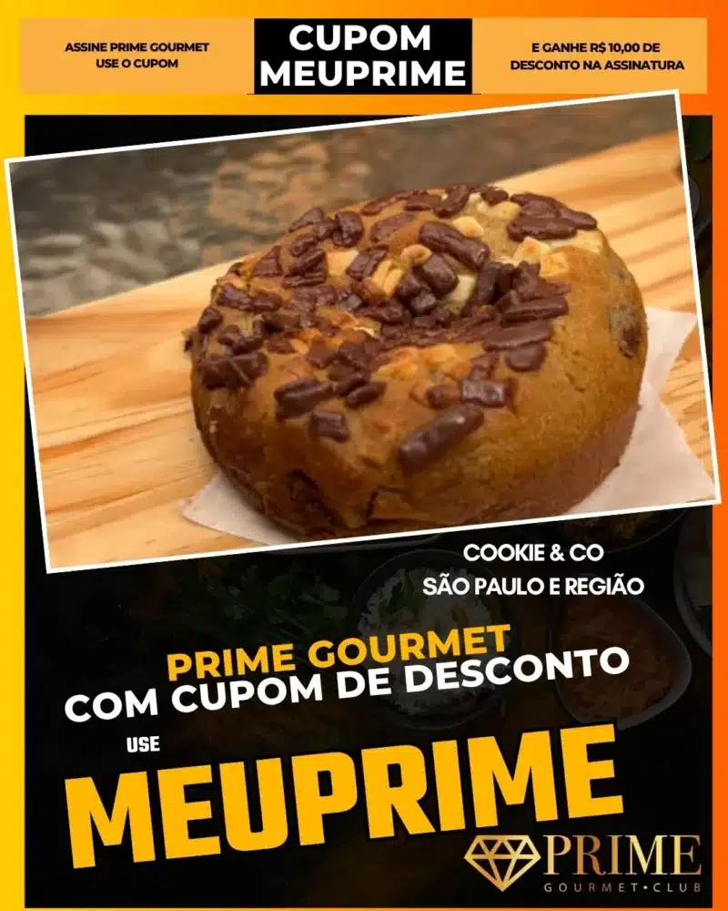 prime gourmet cupom meuprime são paulo cookie co