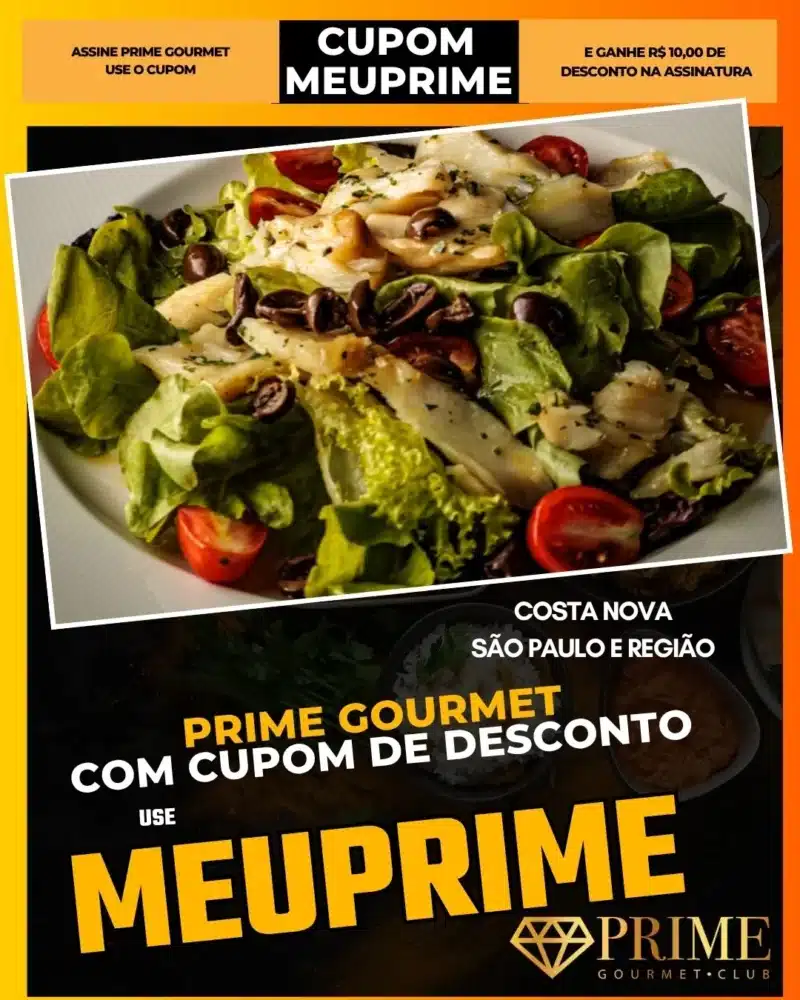 prime gourmet cupom meuprime são paulo costa nova