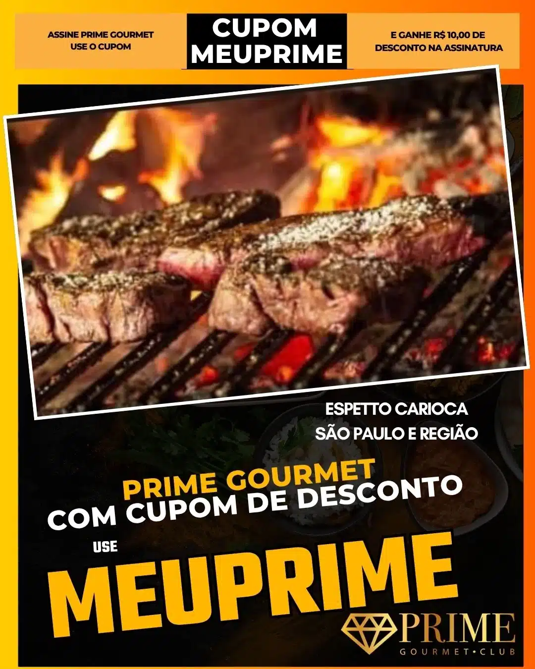 prime gourmet cupom meuprime são paulo espetto carioca