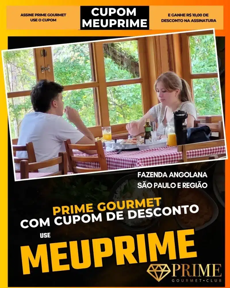 prime gourmet cupom meuprime são paulo fazenda angolana