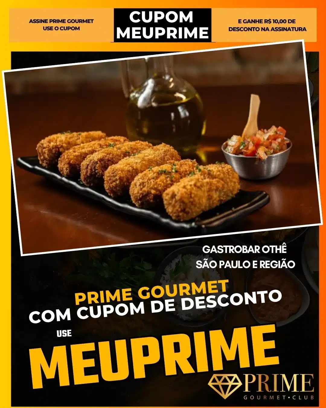 prime gourmet cupom meuprime são paulo gastrobar othê