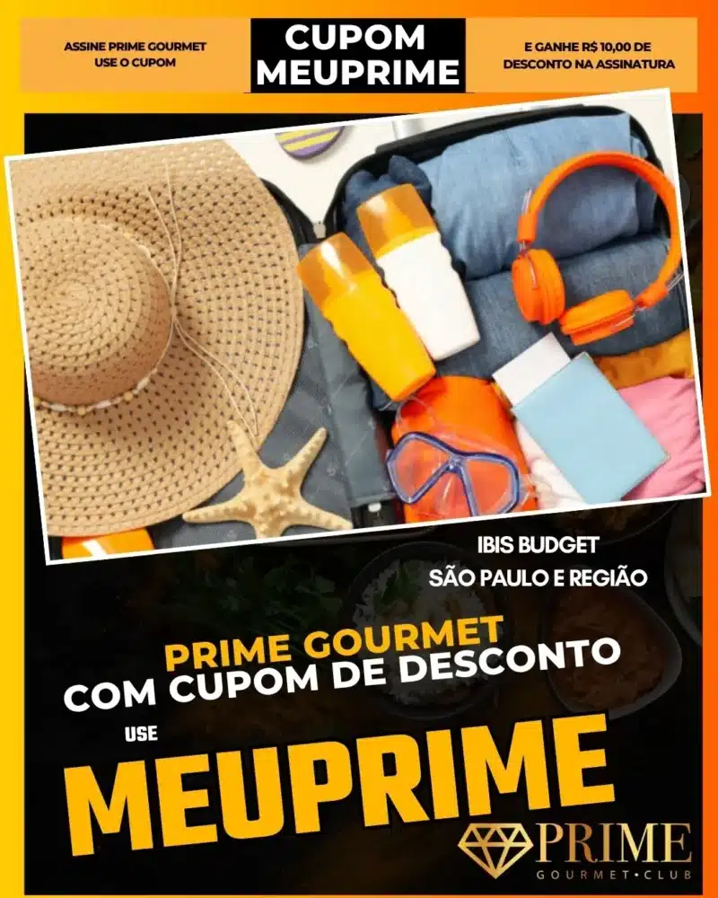 prime gourmet cupom meuprime são paulo ibis budget