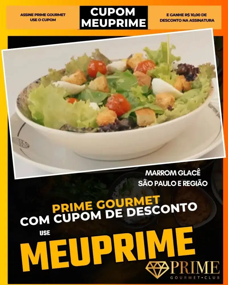 prime gourmet cupom meuprime são paulo marrom glacê