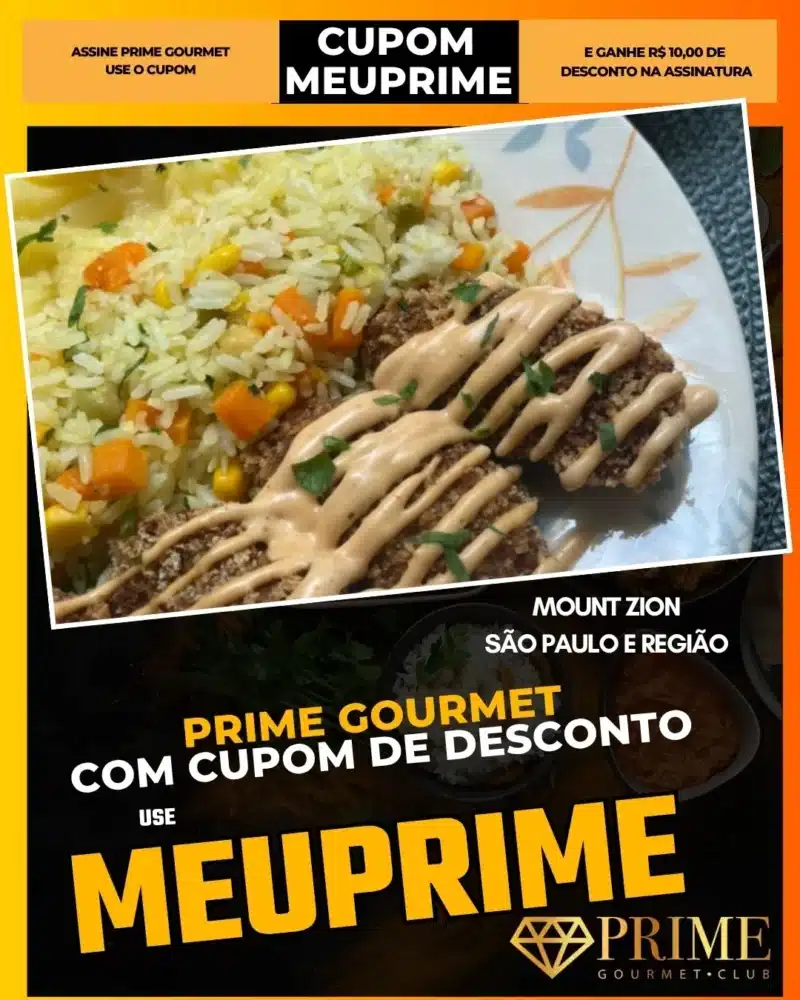 prime gourmet cupom meuprime são paulo mount zion
