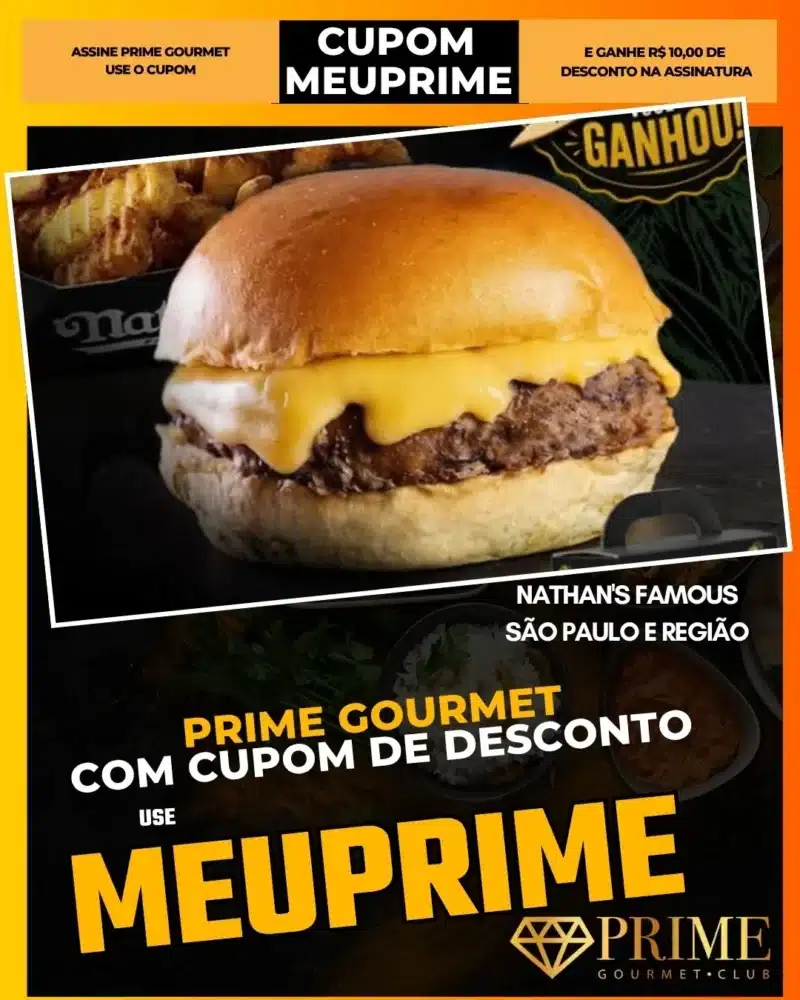 prime gourmet cupom meuprime são paulo nathan's famous