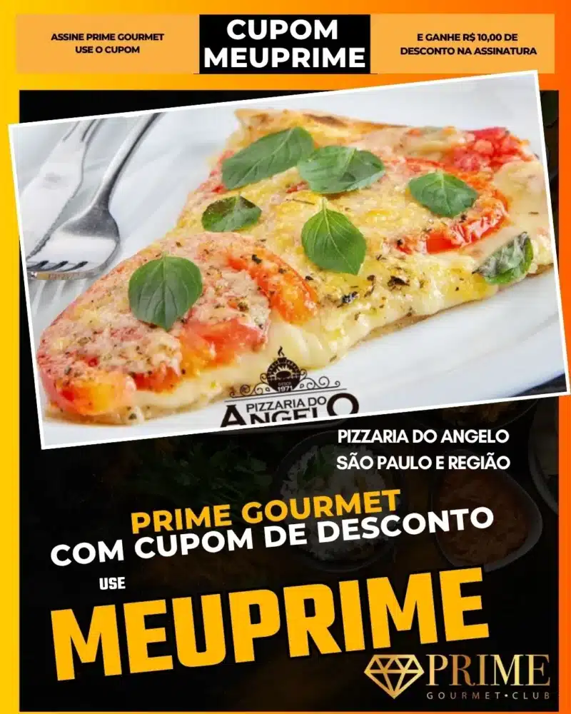 prime gourmet cupom meuprime são paulo pizzaria do angelo