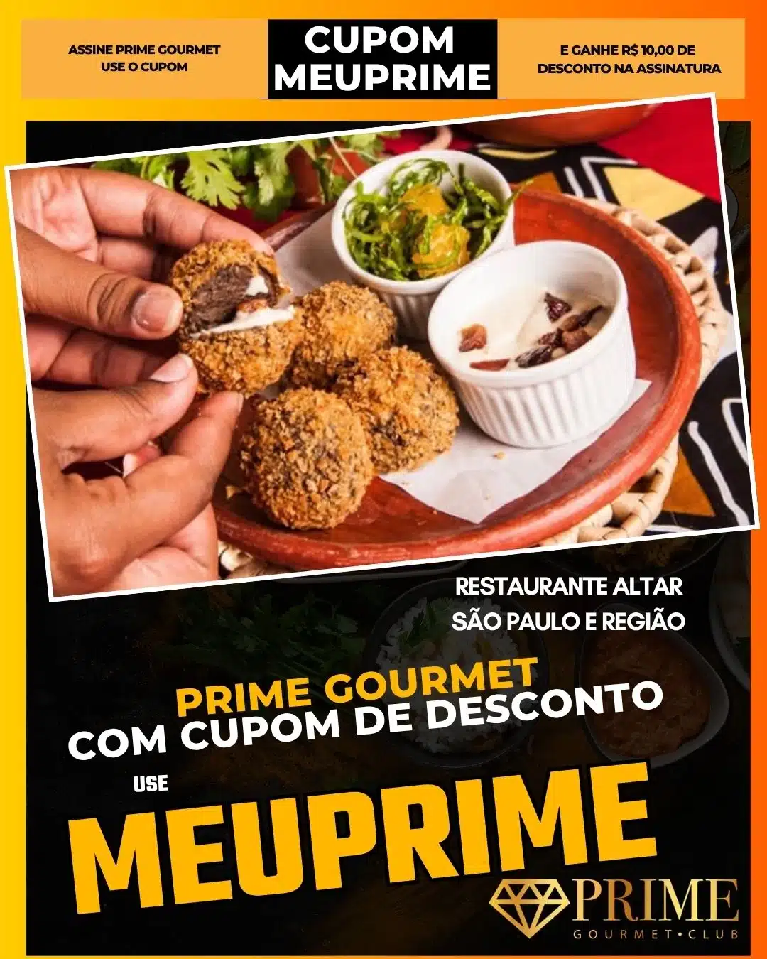 prime gourmet cupom meuprime são paulo restaurante altar