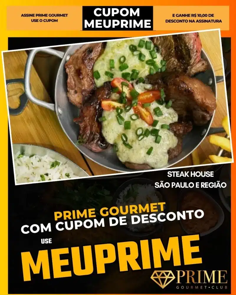 prime gourmet cupom meuprime são paulo steak house