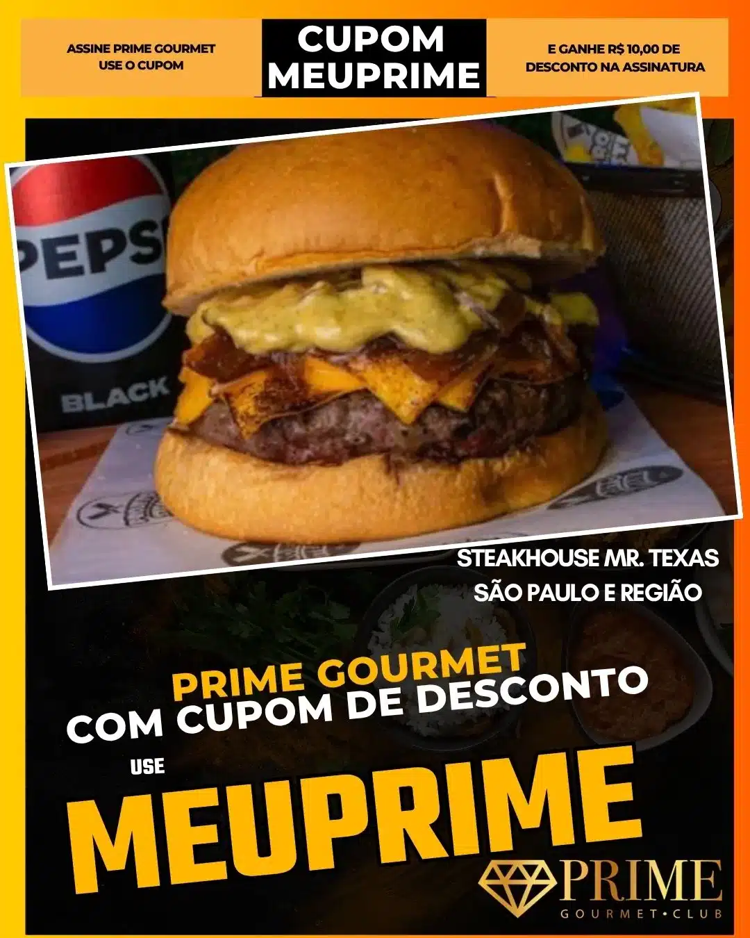 prime gourmet cupom meuprime são paulo steakhouse mr. texas