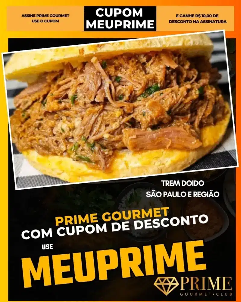 prime gourmet cupom meuprime são paulo trem doido