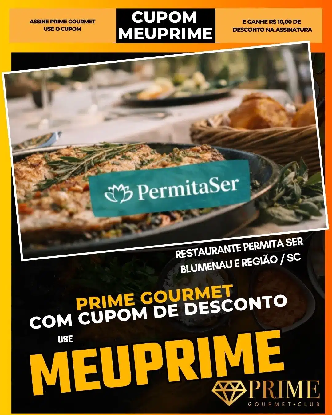 Prato gourmet com cupom de desconto Prime