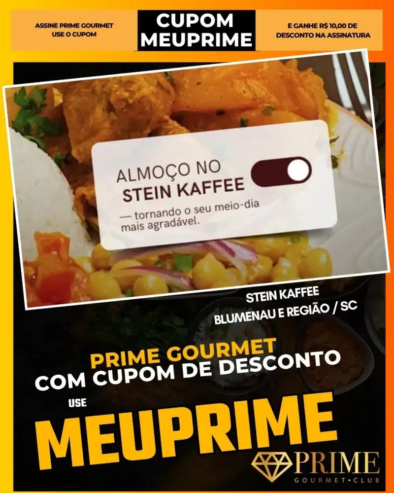 Prato de almoço com cupom Prime Gourmet