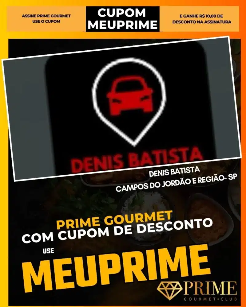 Cupom MEUPRIME Prime Gourmet Denis Batista