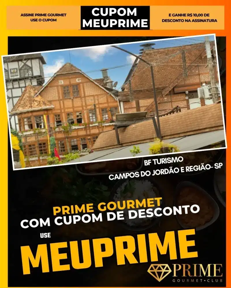 Cupom MEUPRIME Prime Gourmet Campos do Jordão