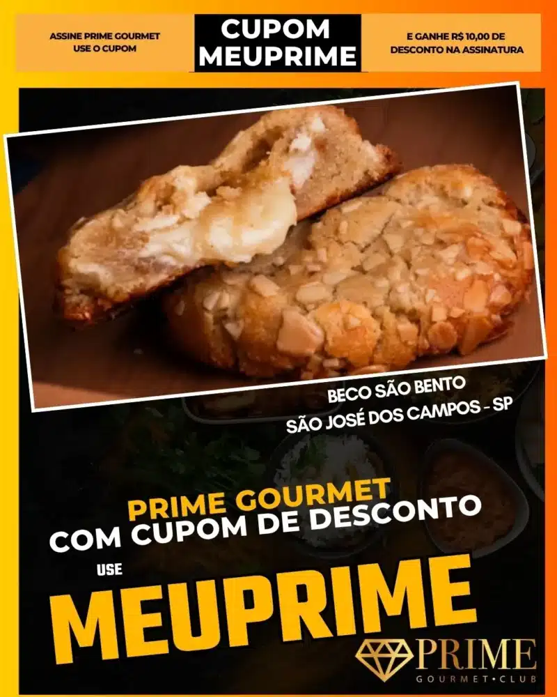 Cookie recheado com creme e amêndoas