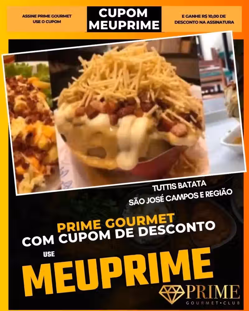 Batata recheada com queijo e bacon