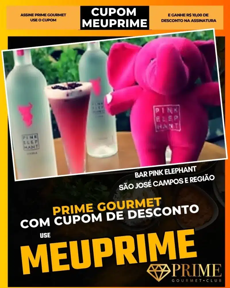 Promoção Pink Elephant com cupom MEUPRIME