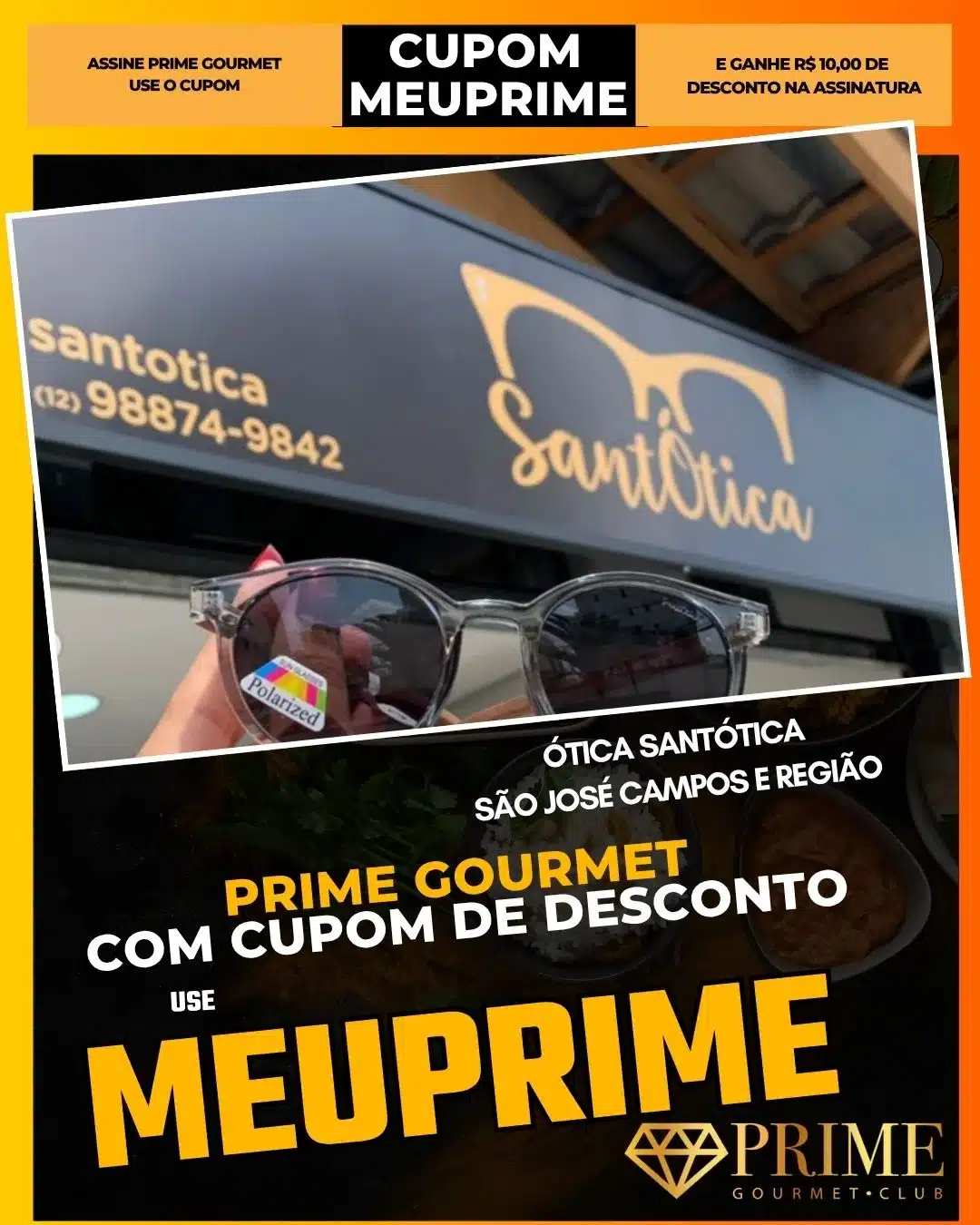 Promoção Ótica Santótica com cupom MEUPRIME