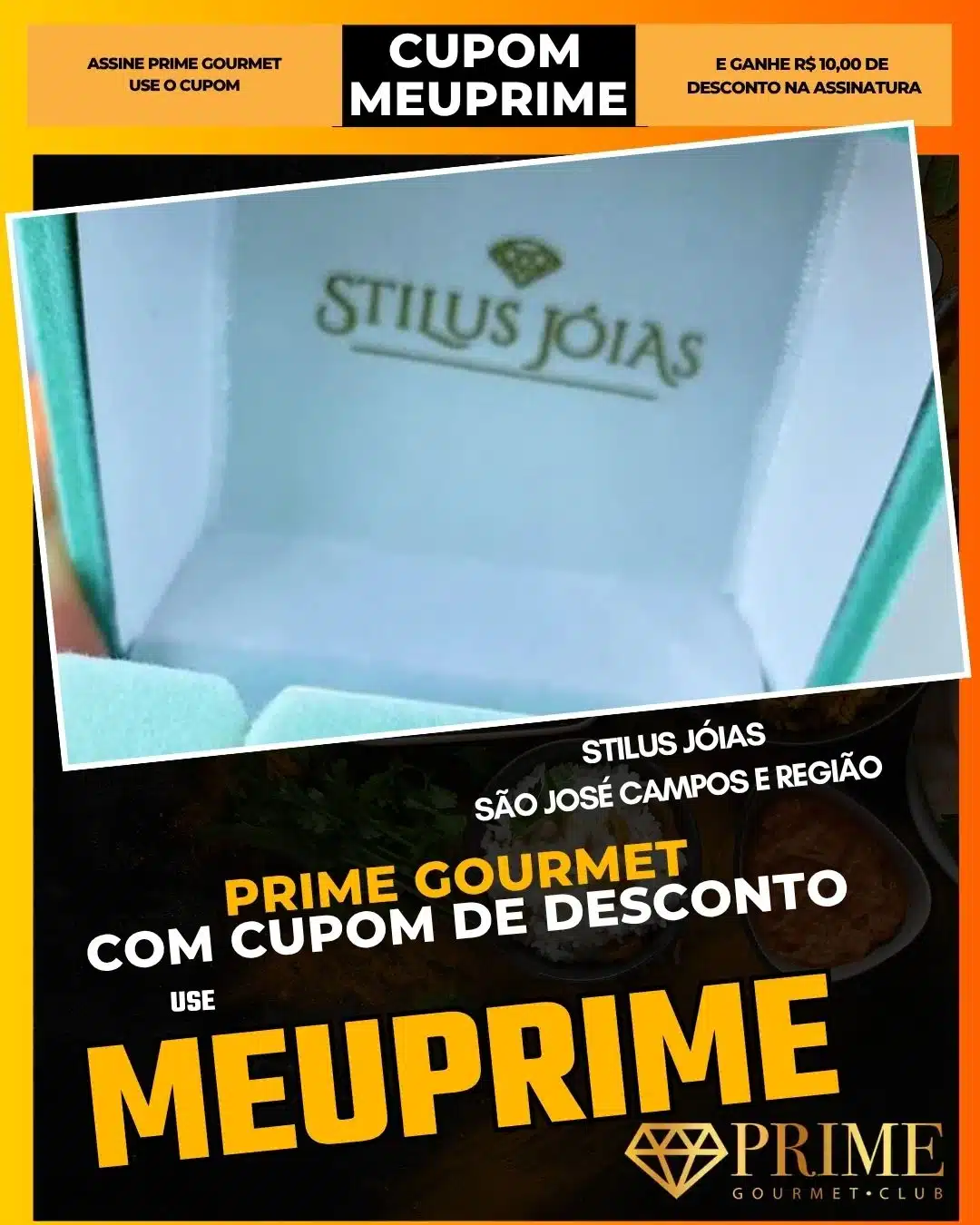 Cupom Prime Gourmet Stilus Joias MEUPRIME