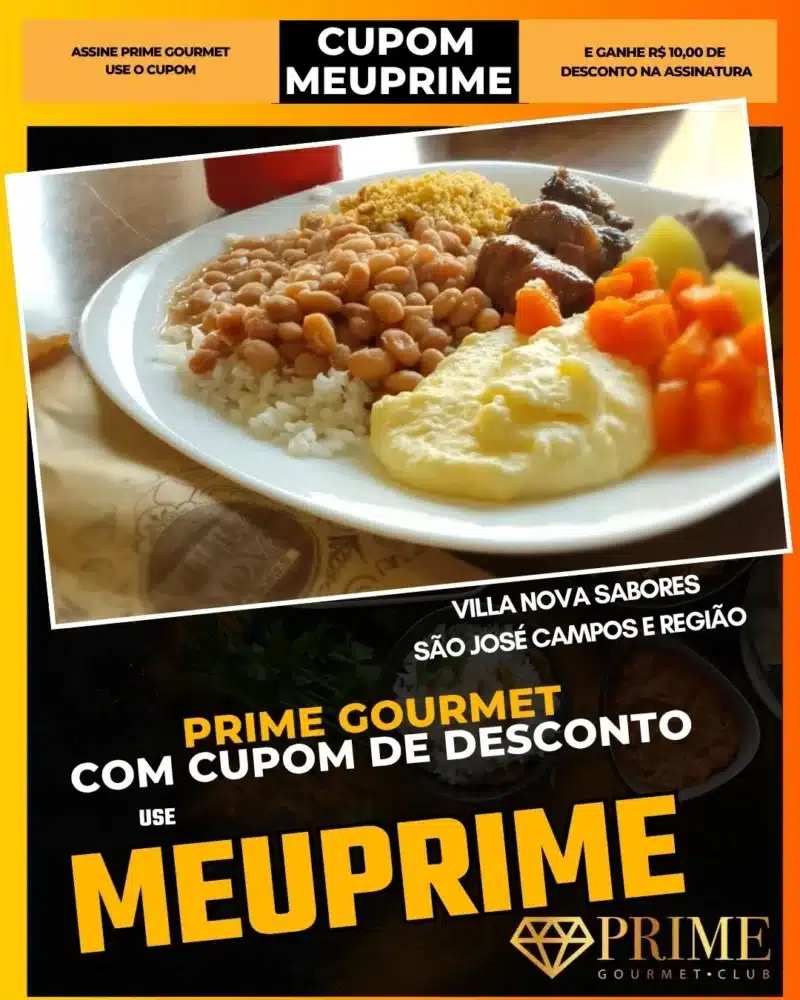 Prato feito com arroz, feijão e carne