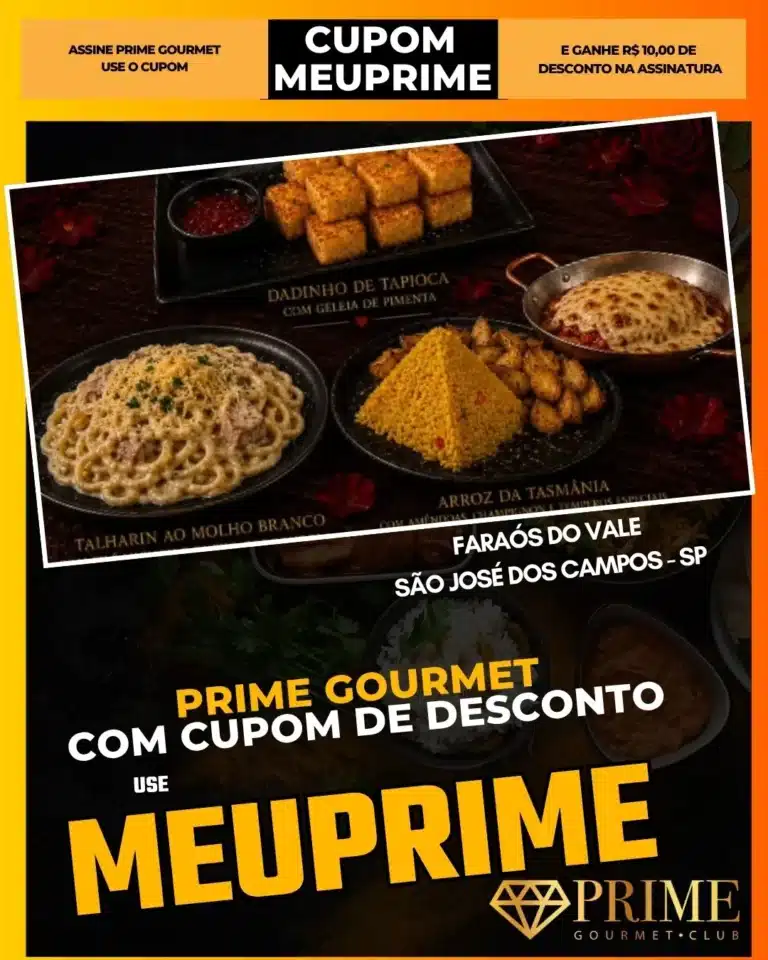 Cupom de Desconto Prime Gourmet