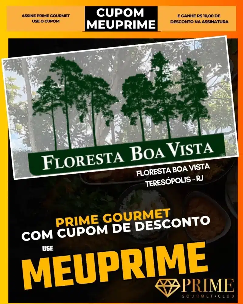Cupom MEUPRIME Prime Gourmet Floresta Boa Vista