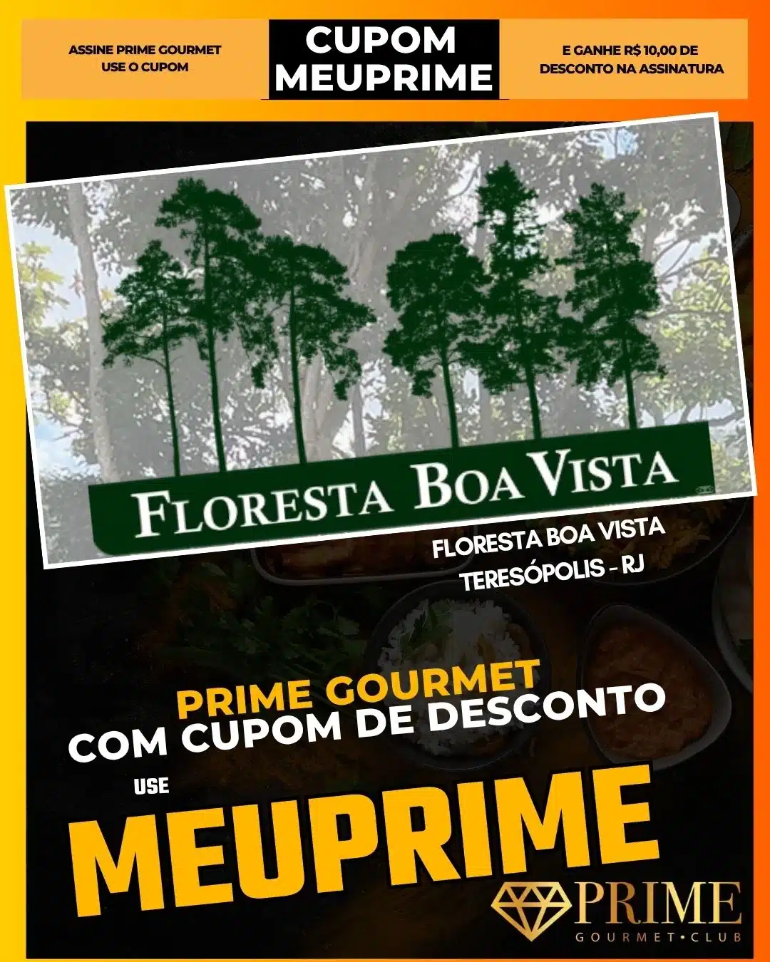 Cupom MEUPRIME Prime Gourmet Floresta Boa Vista