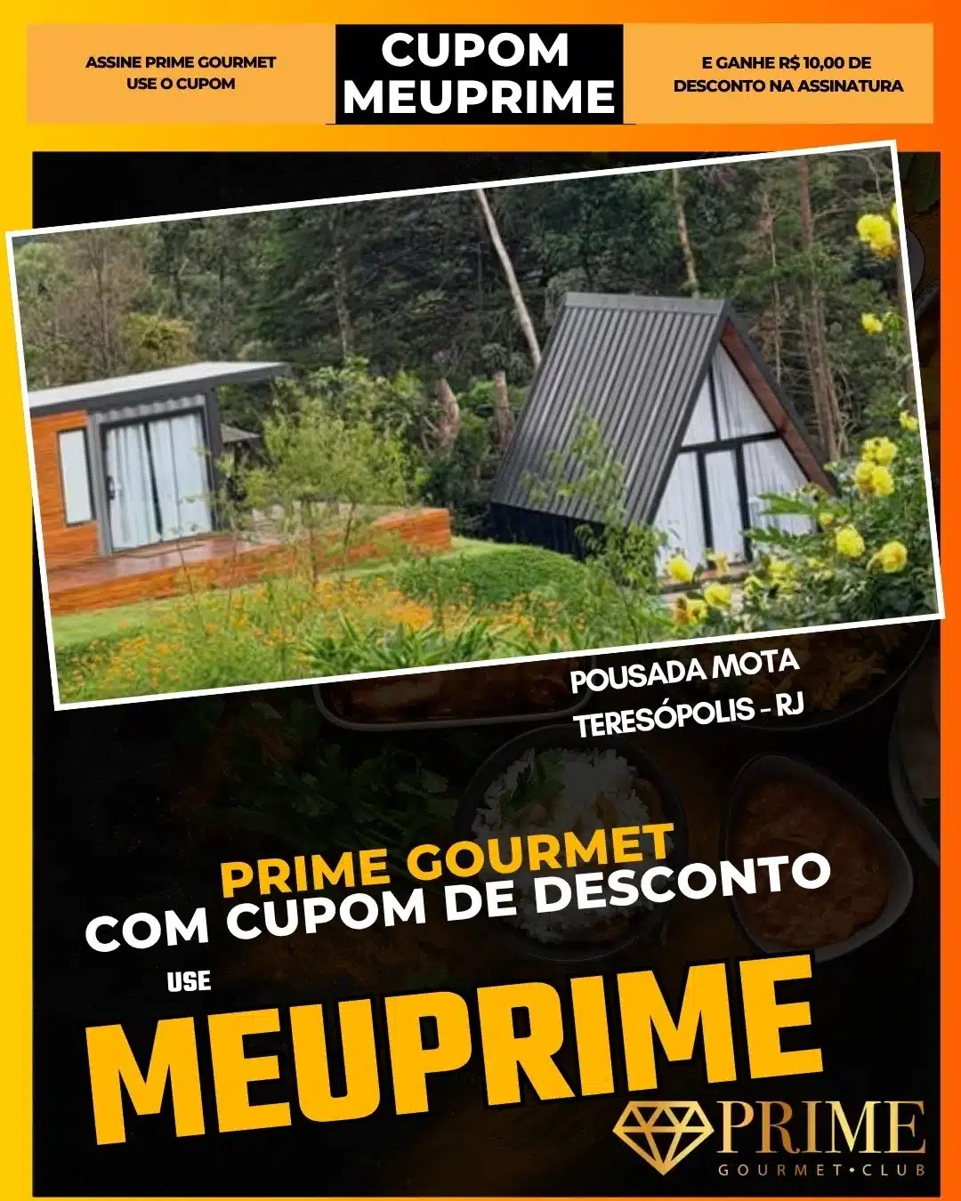 Pousada Mota em Teresópolis com cupom Prime Gourmet