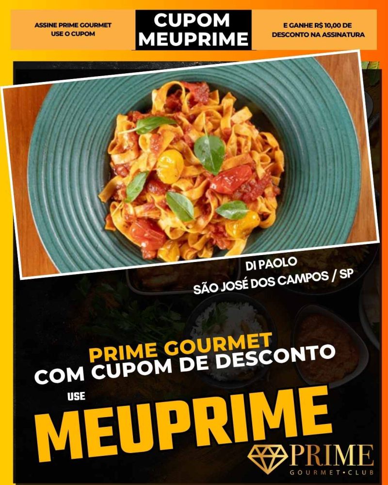 prime gourmet cupom meuprime sao jose dos campos di paolo