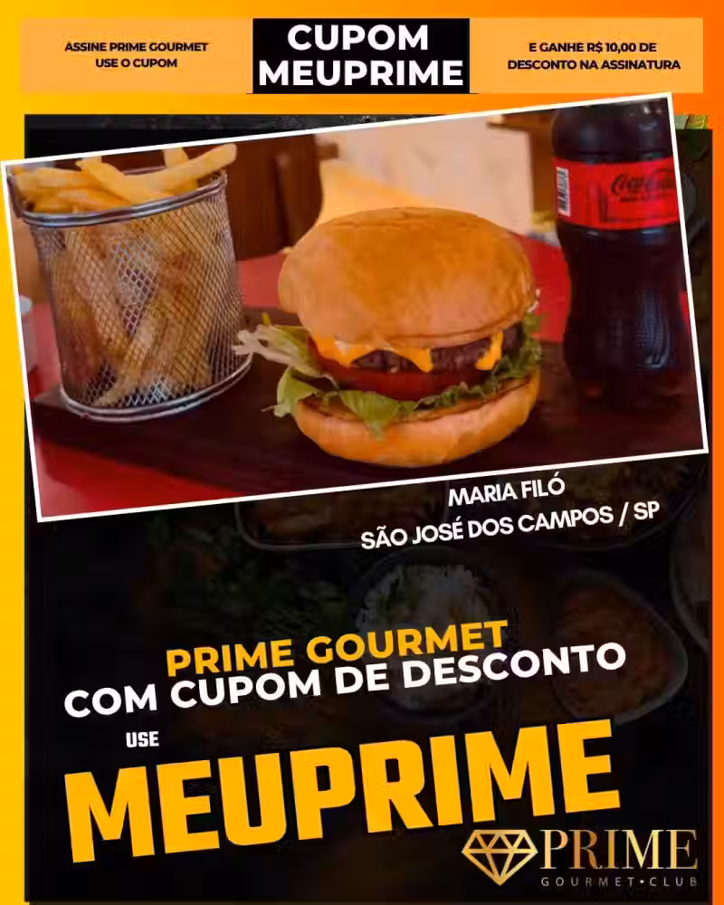 prime gourmet cupom meuprime sao jose dos campos maria filó