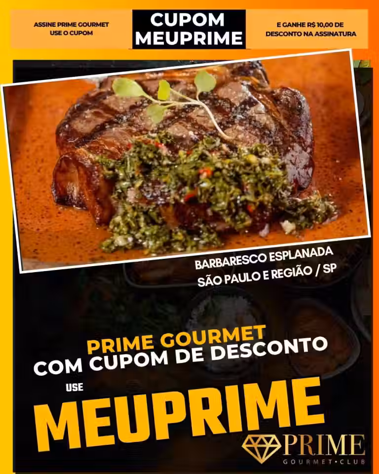 Cupom de Desconto Prime Gourmet
