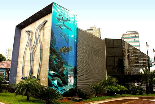 Foto real de Aquário Municipal de Santos
